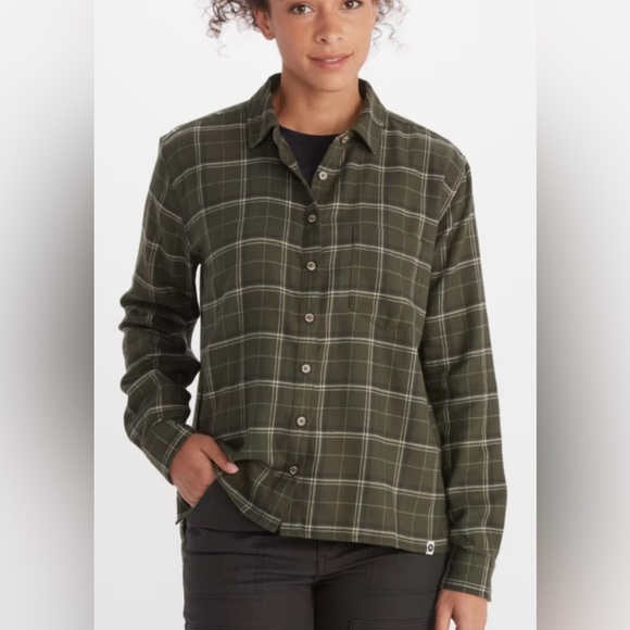 Marmot Tops - NWT Marmot Women Fairfax Boyfriend Midweight Flannel Shirt